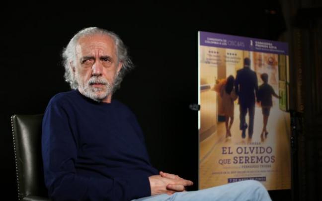 Trueba, durante una entrevista con motivo de su película "El olvido que seremos" Trueba, durante una entrevista con motivo de su película "El olvido que seremos"
