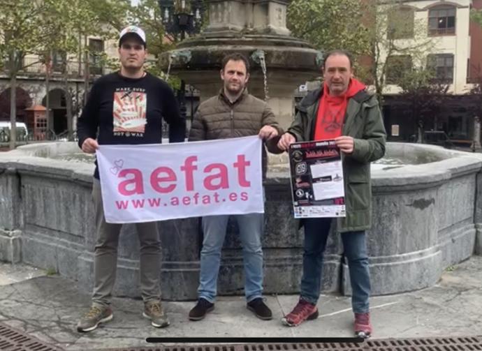 Los jóvenes de Orduña promotores de la iniciativa.