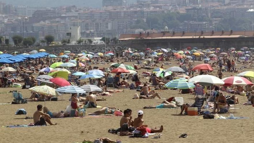 Imagen de archivo de la playa de Ereaga, en Getxo