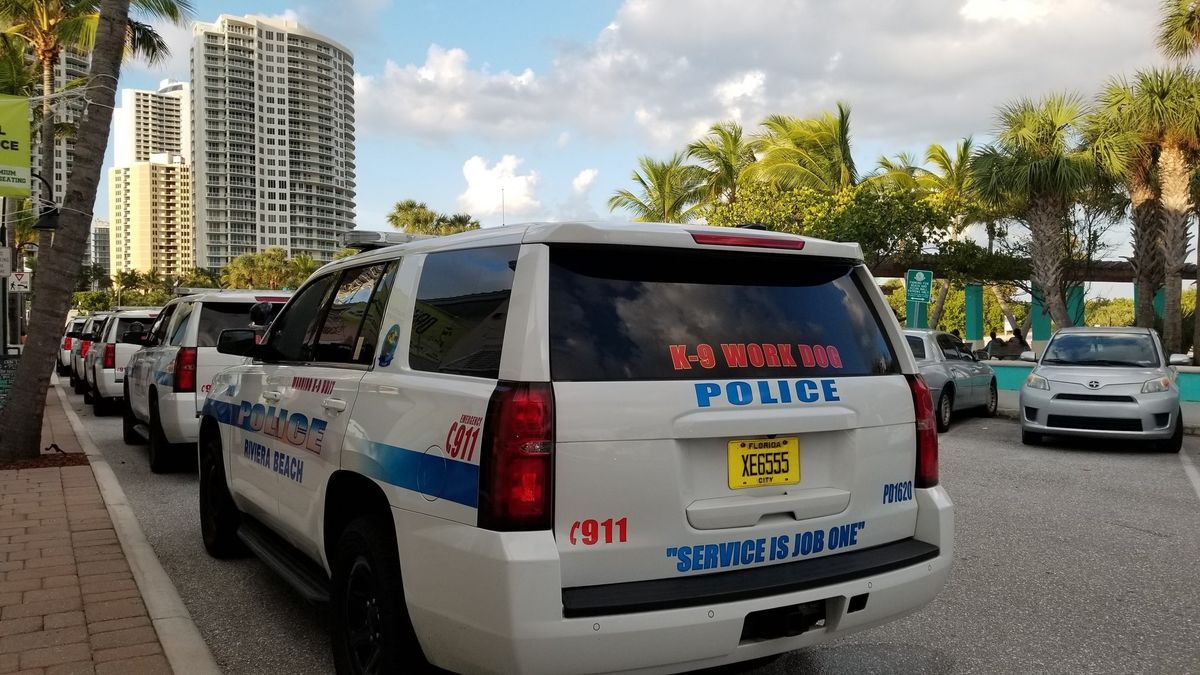 Coches de la Policía de Riviera Beach, Florida.