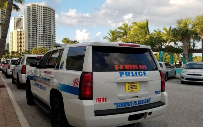 Coches de la Polic&iacute;a de Riviera Beach, Florida.