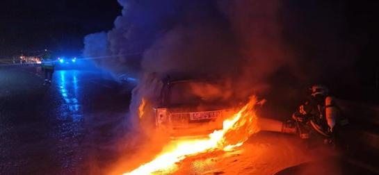 Actuación de los bomberos en Barazar