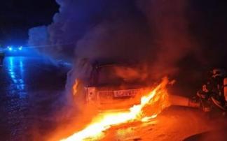 Actuación de los bomberos en Barazar