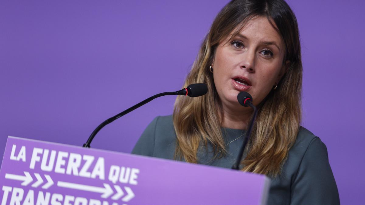 La portavoz de Podemos Alejandra Jacinto.