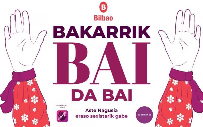 Bilboko Udalak martxan jarritako kanpainaren kartela.