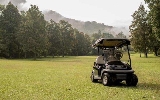 Imagen de un carrito de golf. Imagen de un carrito de golf.