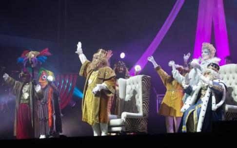 Un momento del espectáculo "Stella. El Viaje de los Reyes Magos", celebrado el pasado año en el Navarra Arena