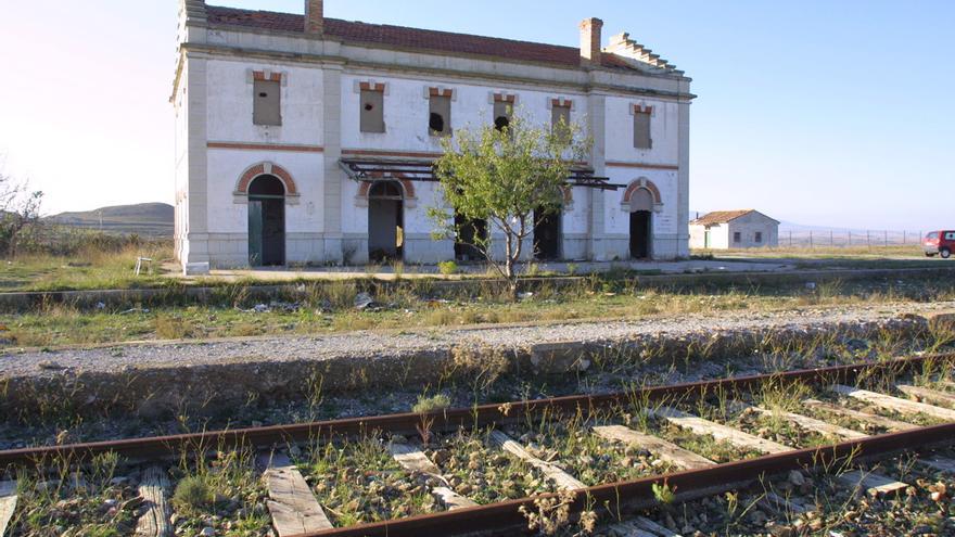 Antigua estación de Fitero en la línea Soria-Castejón