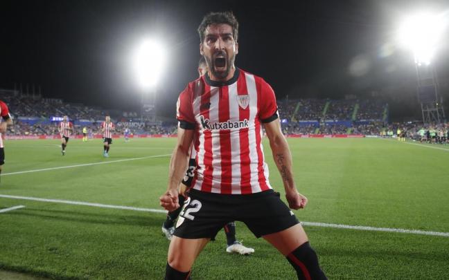 Ra&uacute;l Garc&iacute;a celebra su gol ante el Getafe
