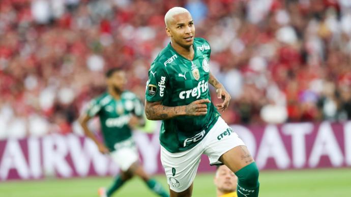 Deyverson, durante la final de la Copa Libertadores entre el Palmeiras y el Flamengo.