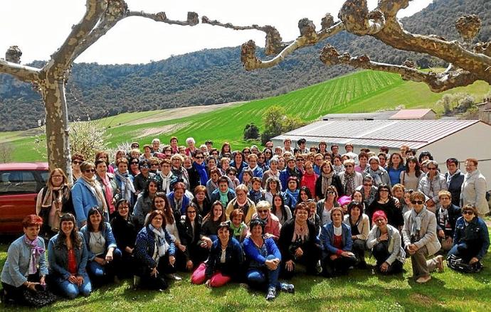 Último encuentro de mujeres, que se celebró en Gastiáin en 2018.