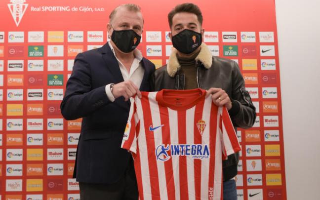 Jony, en su presentación con el Sporting de Gijón