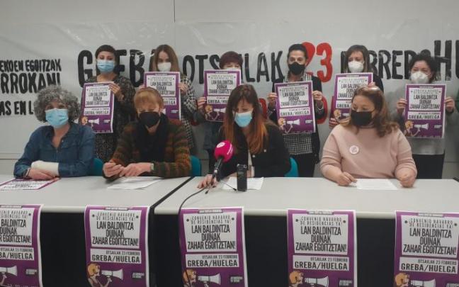 ELA, UGT, LAB y CCOO siguen con las movilizaciones por unas condiciones de trabajo dignas y un servicio de calidad en las residencias de Navarra