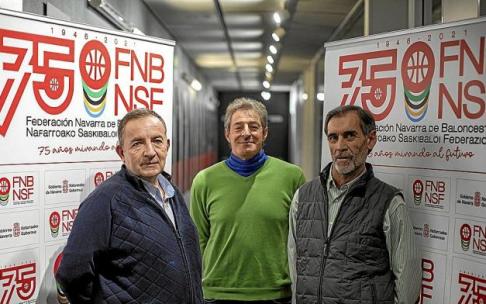 Agustín Alonso, Pablo Bretos y Aquilino Samanes, los presidentes que pudieron asistir presencialmente a la reunión.