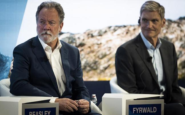 David Beasley y Erik Fyrwald en el Foro Davos.