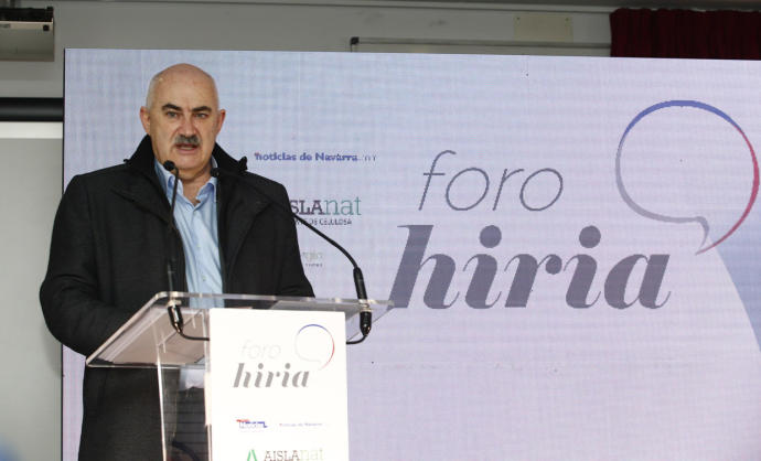 José María Aierdi, vicepresidente segundo y consejero, este viernes en el Foro Hiria.