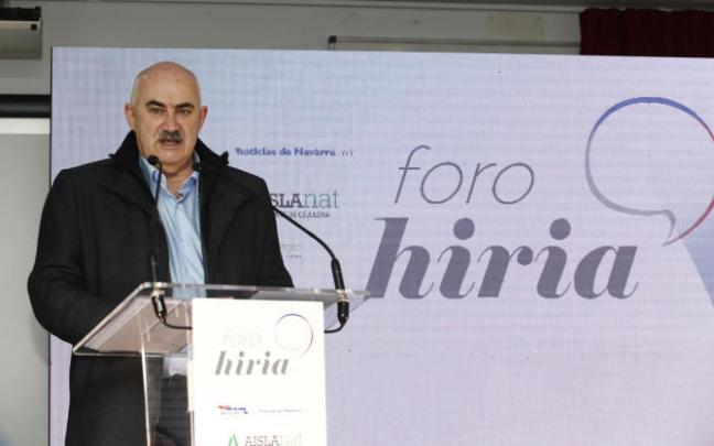 José María Aierdi, vicepresidente segundo y consejero, este viernes en el Foro Hiria.