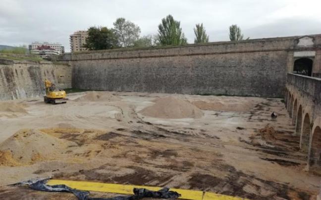 Estado que presenta este lunes el espacio de la Ciudadela de Pamplona donde se celebró el mes pasado el concurso ecuestre.
