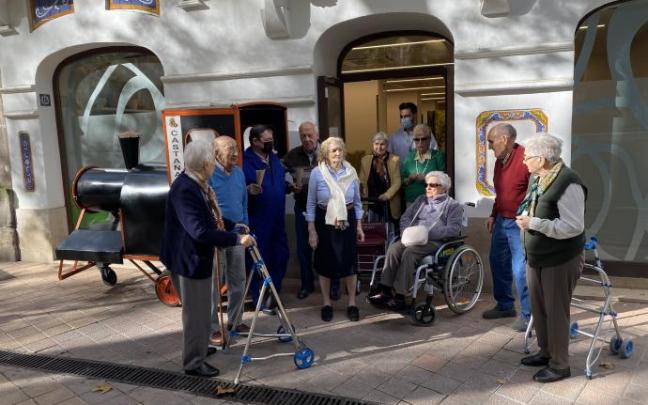 Foto de la castañada en Albertia.