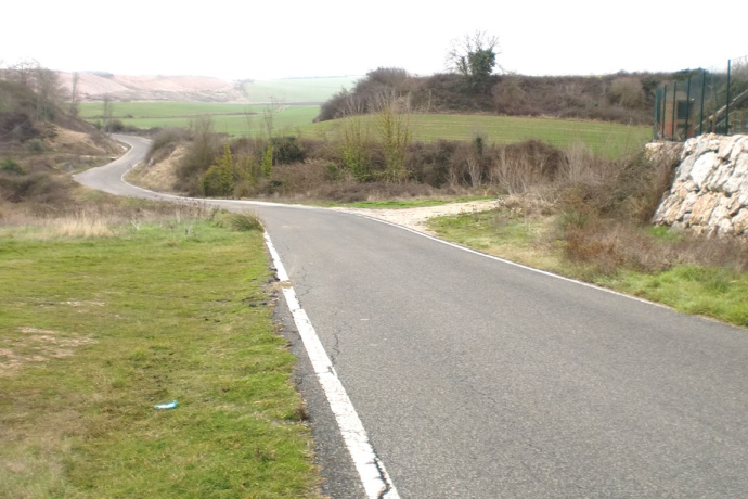 El estado actual de la carretera.