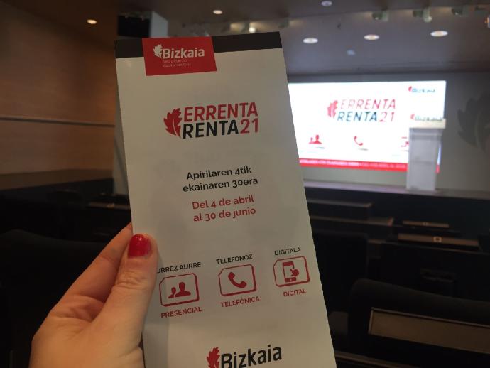 La declaración de la renta en Bizkaia comienza el 4 de abril