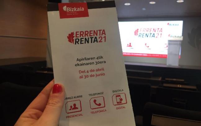 La declaración de la renta en Bizkaia comienza el 4 de abril La declaración de la renta en Bizkaia comienza el 4 de abril