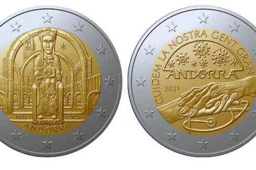 Las nuevas monedas de Andorra que simbolizan el coronavirus