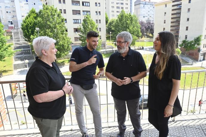 Yolanda Aurtenetxe, Mohssin Elhaddadi, Txutxi Paredes y Yolanda Ruíz.