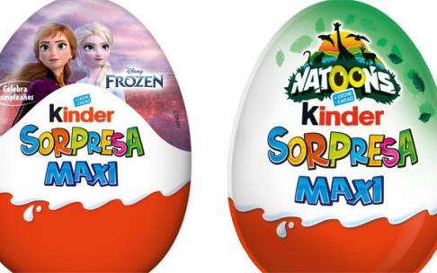 Dos de los huevos Kinder que han sido retirados. Dos de los huevos Kinder que han sido retirados.