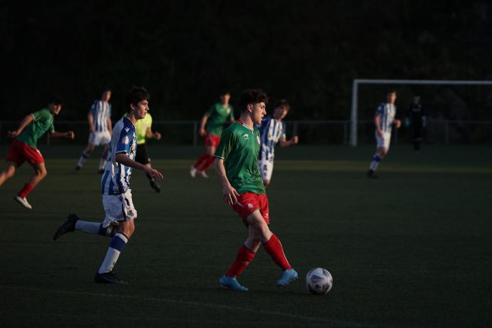 Jon Ander Barriga, con la selección de Euskadi.