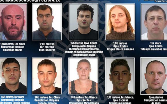 Los fugitivos más buscados. Los fugitivos más buscados.