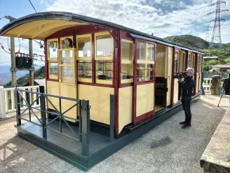 La cabina original podrá visitarse durante el horario de funcionamiento del funicular de Larreineta