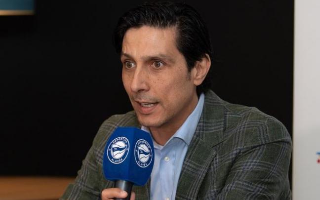 Sergio Fernández, durante la presentación de Salva Sevilla.