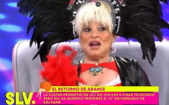Aramís Fuster, este miércoles en 'Sálvame'. Aramís Fuster, este miércoles en 'Sálvame'.