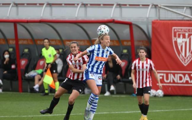 Imagen de un partido disputado entre el Athletic y la Real Sociedad.