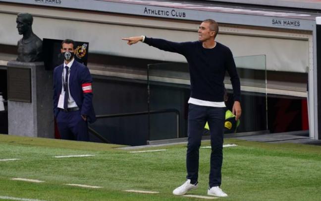 Gaizka Garitano, durante su estancia en el Athletic.