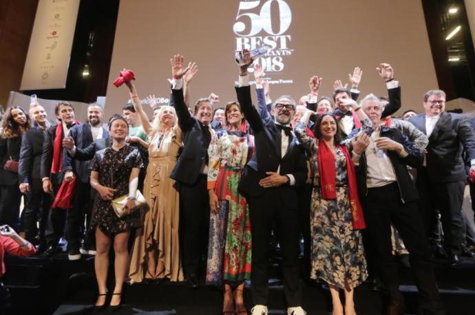 Gala de entrega de los premios 50 Best en 2018 en Euskalduna.