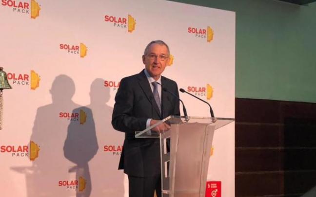 José Galíndez Zubiría durante la salida a Bolsa de Solarpack José Galíndez Zubiría durante la salida a Bolsa de Solarpack