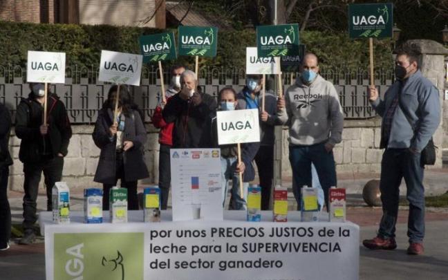 Protesta de ganaderos alaveses.