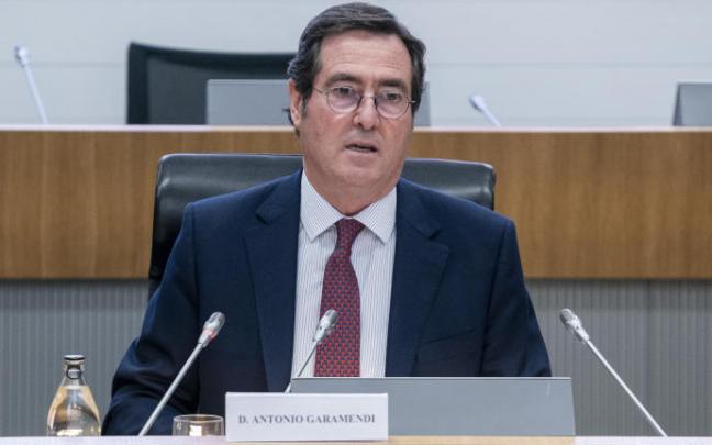 El presidente de la CEOE, Antonio Garamendi.