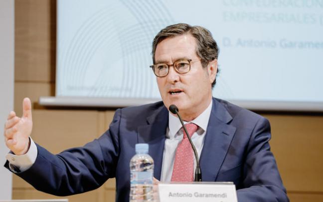 El presidente de la CEOE, Antonio Garamendi.
