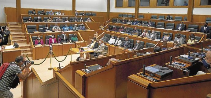 Sesión plenaria del Parlamento Vasco celebrada el pasado septiembre.