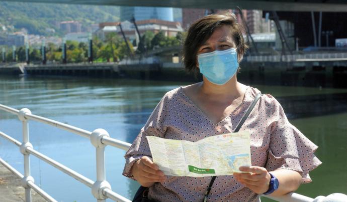 Garbiñe Naverán es la directora de la empresa receptora de turismo Bilbao Paso a Paso.