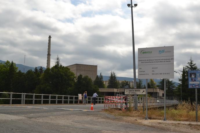 Exterior de la central nuclear de Garoña.