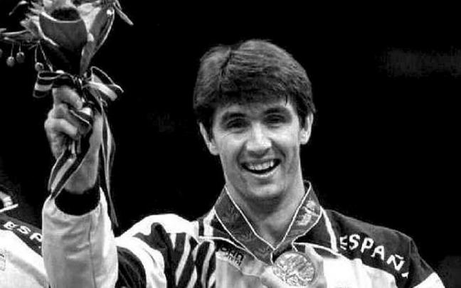Mateo Garralda, con el bronce de Atlanta 1996. Foto: Archivo Mateo Garralda, con el bronce de Atlanta 1996. Foto: Archivo