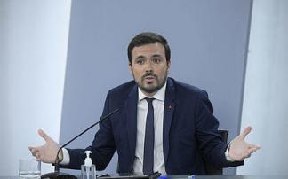 El ministro de Consumo, Alberto Garzón El ministro de Consumo, Alberto Garzón