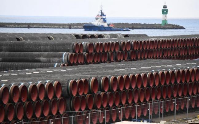 Material para la construcción del gasoducto Nord Stream 2 entre Rusia y Alemania Material para la construcción del gasoducto Nord Stream 2 entre Rusia y Alemania