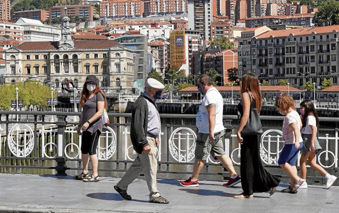 La limitación de movimientos redujo el número de personas que llegaron a Bilbao a establecerse.