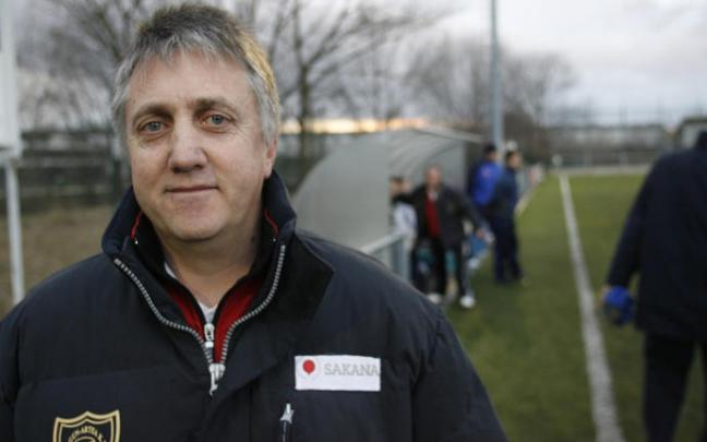 Germán Idoate, cuando era entrenador del Lagun Artea, en 2011.