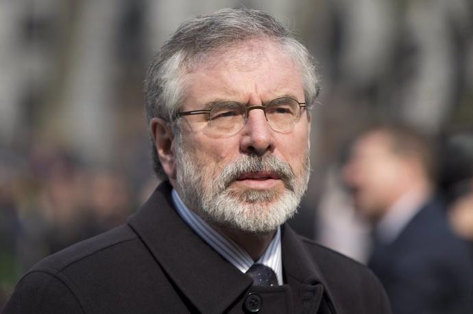 El expresidente del Sinn Féin, Gerry Adams